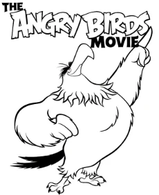 Printable images with Angry Birds characters Mighty Eagle