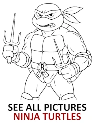 Teenage Mutant Ninja Turtles coloring pages agregated