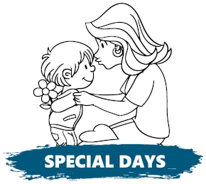 Special days coloring pages category banner