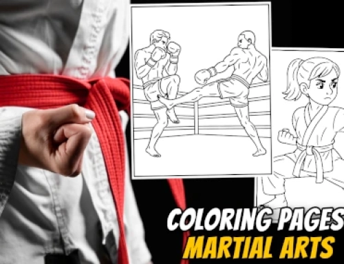 New Martial Arts Coloring Pages + Quiz