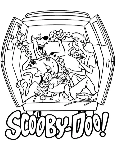 Scooby-Doo & Shaggy coloring sheet