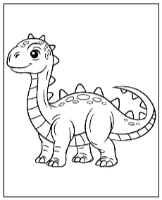 Printable coloring page dinosaur