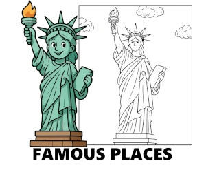 Famous places in the world coloring pages category