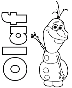 Olaf Frozen coloring pages