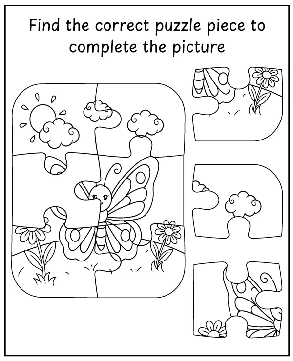 Find an item to complete the spring coloring page