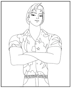 Abby Saja Coloring Page Saja Boys