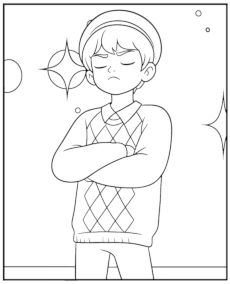 Baby Saja Coloring Page KPop Demon Hunters Saja Boys