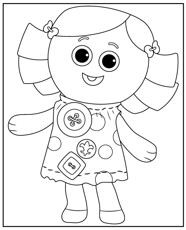 Toy Story Dolly Coloring Page for Kids