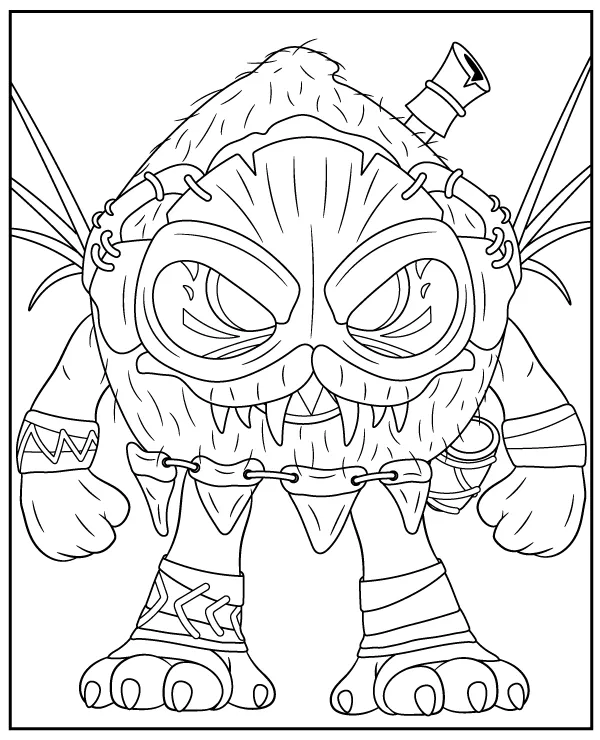 Kakamora kotu coloring page Moana character