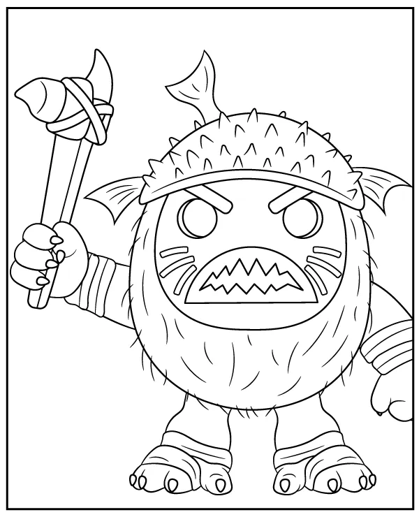 Kakamora coloring page Moana character