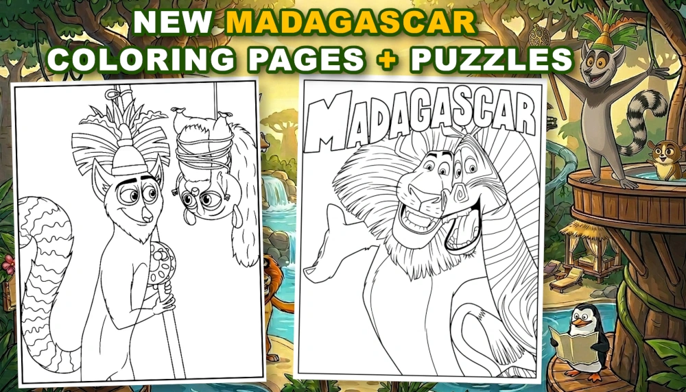 Go Wild with These Brand-New Madagascar Printables banner