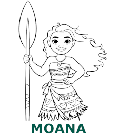 Moana category coloring pages